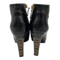 Load image into Gallery viewer, Chanel Black Platform Leather Ankle Boots
