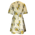 Load image into Gallery viewer, Lela Rose Yellow / Pink Multi Floral Printed Short Sleeved V-Neck Cotton Dress
