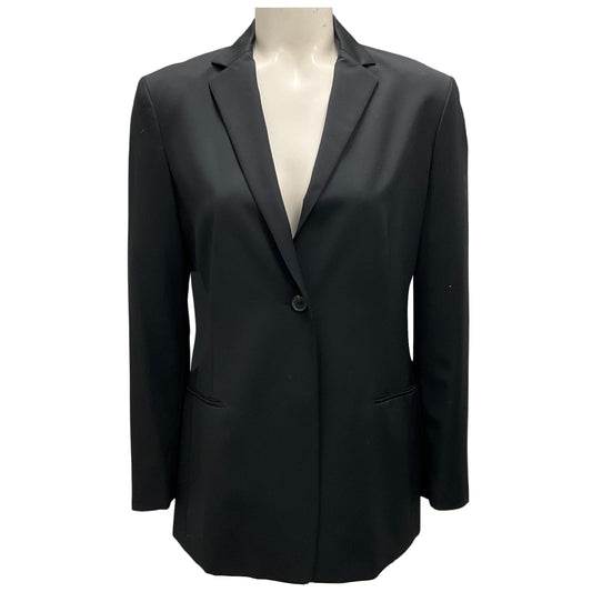 Jil Sander Black Classic Two Button Wool Blazer
