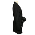 Load image into Gallery viewer, Alexandre Vauthier Black Satin Trimmed Tuxedo Style Wool Mini Cocktail Dress
