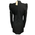 Load image into Gallery viewer, Alexandre Vauthier Black Satin Trimmed Tuxedo Style Wool Mini Cocktail Dress
