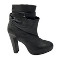 Load image into Gallery viewer, Hermes Black Leather Wrap Ankle Boots
