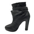 Load image into Gallery viewer, Hermes Black Leather Wrap Ankle Boots
