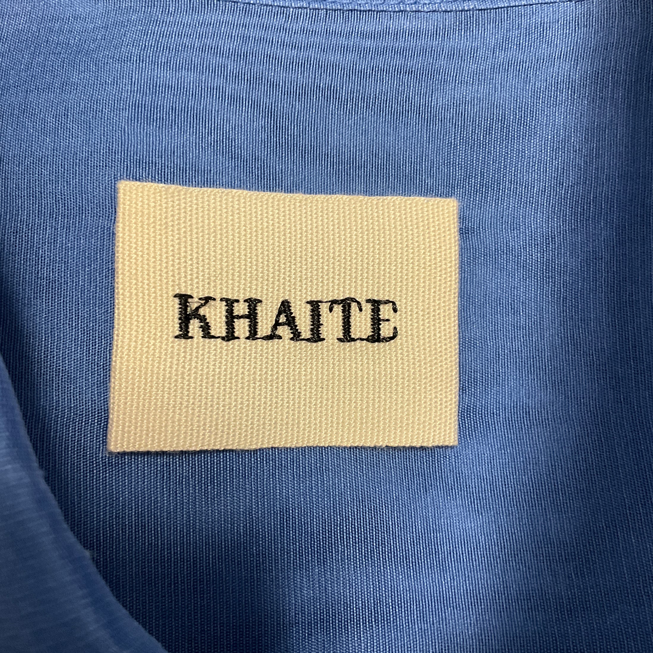 Khaite Blue Missa Silk Organza Shirt