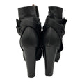 Load image into Gallery viewer, Hermes Black Leather Wrap Ankle Boots
