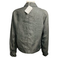 Load image into Gallery viewer, Fabiana Filippi Dark Grey Button Front Linen Jacket
