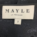 Load image into Gallery viewer, Maison Mayle Black Nerina Gathered Guipure Lace Trimmed Silk Jacquard Midi Dress
