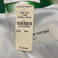 Load image into Gallery viewer, Dries Van Noten Green / White Striped Cotton Jacket with Belt
