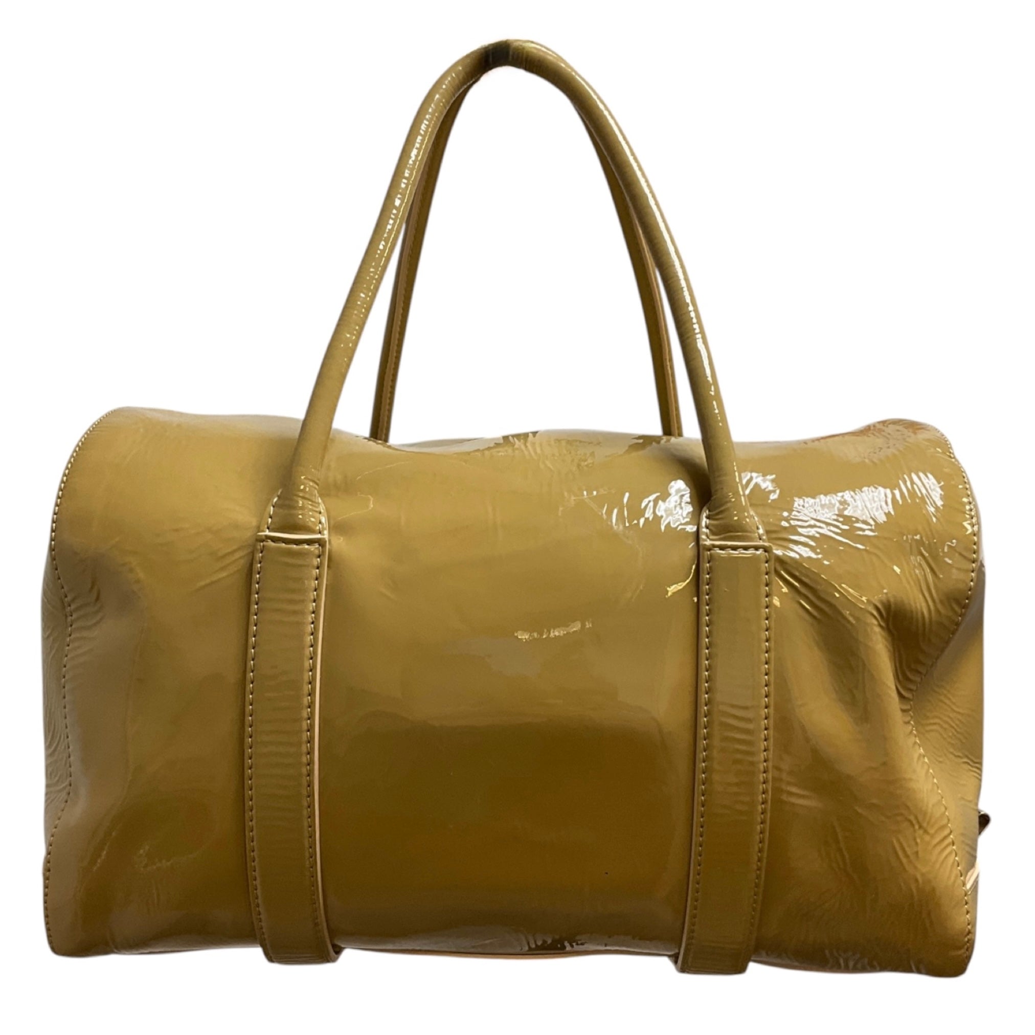 Chloe Tan Patent Leather Madeleine Boston Bag