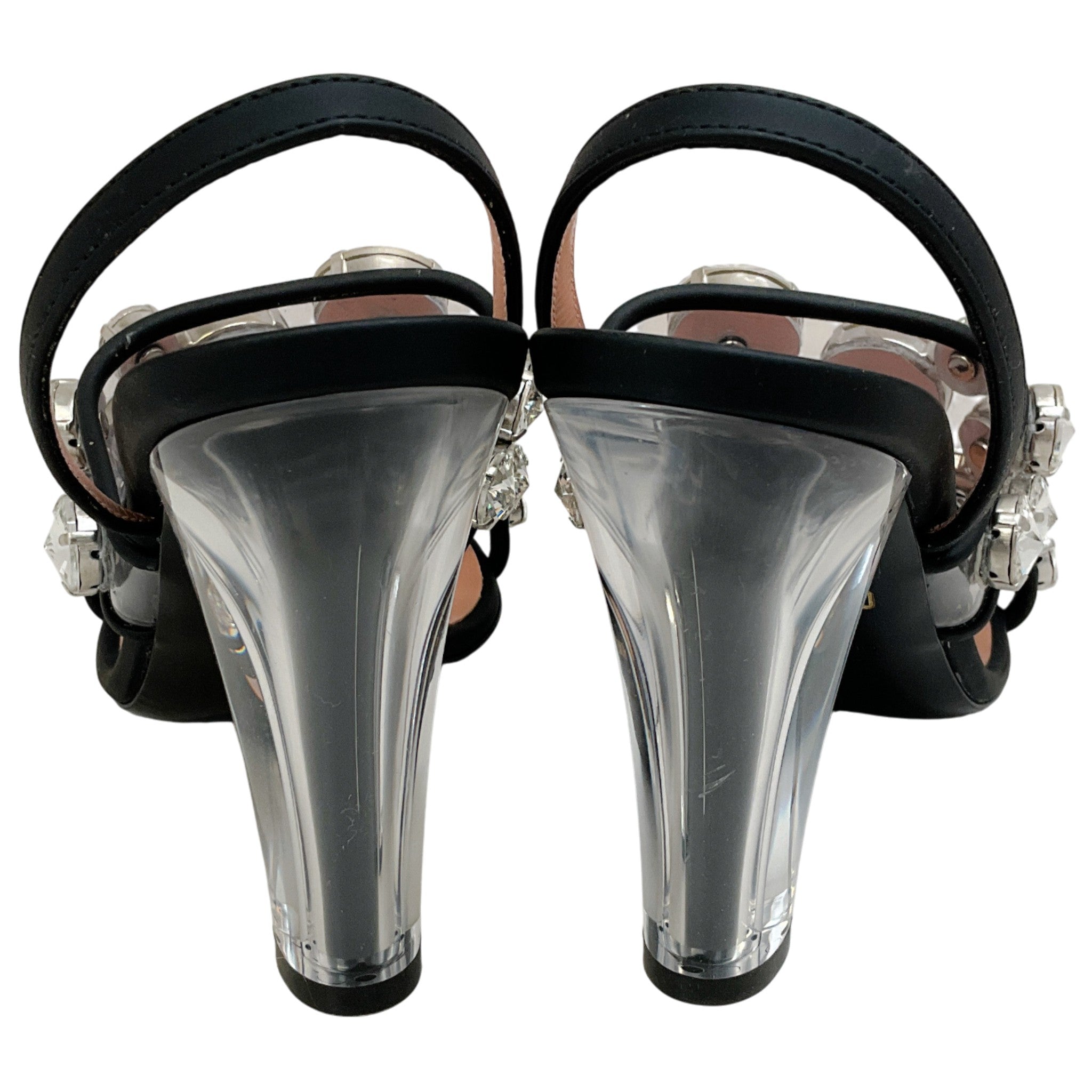 Moschino Maxi Crystal Slingback Sandals