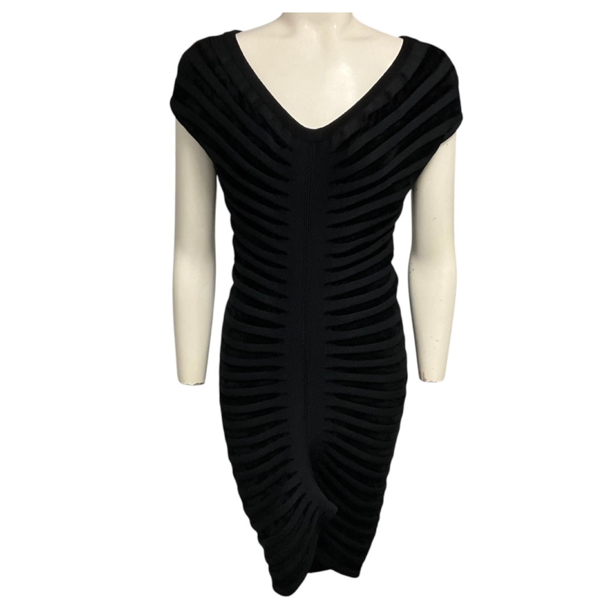 Alaia Black Noir Off Shoulder Velvet Dress