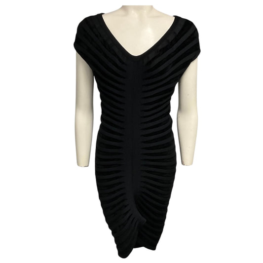 Alaia Black Noir Off Shoulder Velvet Dress