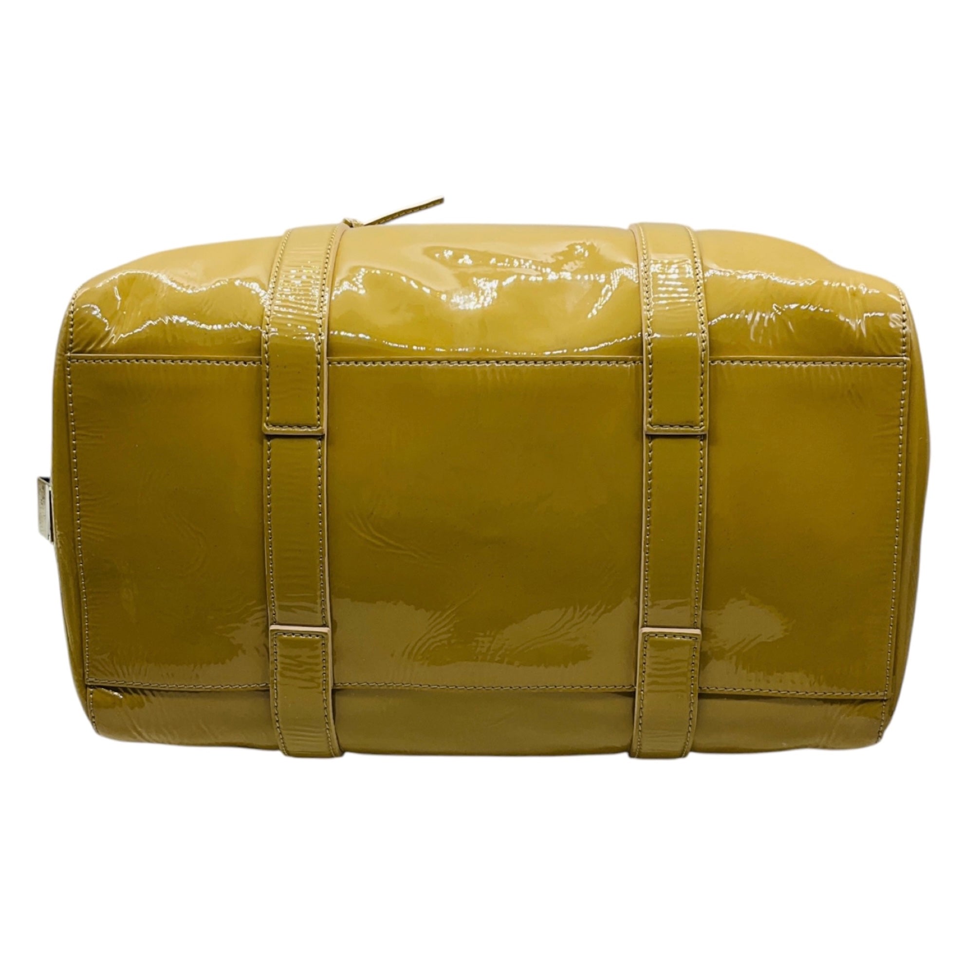 Chloe Tan Patent Leather Madeleine Boston Bag