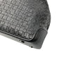 Load image into Gallery viewer, Perrin Paris Black Woven Leather Satchel Top Handle Bag
