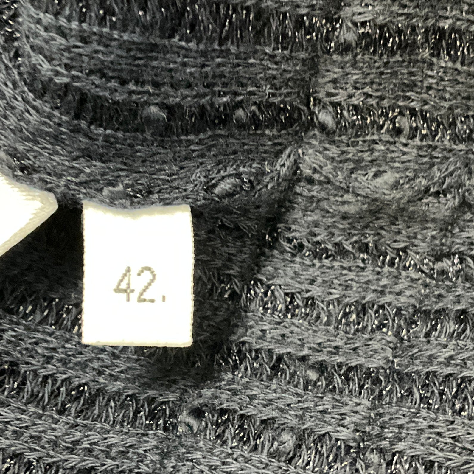 Thom Browne Navy Blue Fringed Cotton Knit Cardigan Sweater with Gold Anchor Buttons
