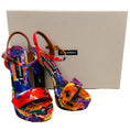Load image into Gallery viewer, Dolce & Gabbana Multi Floral Platform Sandals
