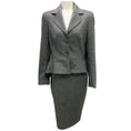 Load image into Gallery viewer, Escada Charcoal Grey Wool Jacket and Skirt Suit Set
