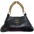 Load image into Gallery viewer, Just Cavalli Black Leather Wing Handle Shoulder Bag

