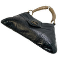 Load image into Gallery viewer, Just Cavalli Black Leather Wing Handle Shoulder Bag
