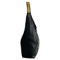 Load image into Gallery viewer, Chanel Black / Gold Hardware Chain Strap Leather Hobo Bag
