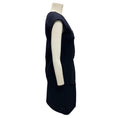 Load image into Gallery viewer, Jacquemus Navy Blue Asymmetric Wool Dress
