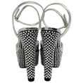 Load image into Gallery viewer, Dolce & Gabbana Mirrored Leather Crystal Embellished Platform Sandals
