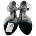 Load image into Gallery viewer, Dolce & Gabbana Mirrored Leather Crystal Embellished Platform Sandals
