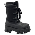 Load image into Gallery viewer, Prada Black Lace Up Combat Boots
