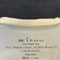 Load image into Gallery viewer, Kiton Navy Blue / White Grosgrain Stripe Trimmed Mid Length Cashmere Coat

