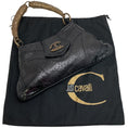 Load image into Gallery viewer, Just Cavalli Black Leather Wing Handle Shoulder Bag
