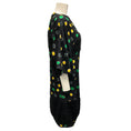 Load image into Gallery viewer, Undercover Black / Yellow / Green Printed Lurex Detail Silk Dress
