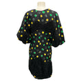 Load image into Gallery viewer, Undercover Black / Yellow / Green Printed Lurex Detail Silk Dress
