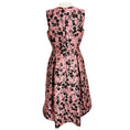 Load image into Gallery viewer, Erdem Pink / Black Indra Pleated Floral Brocade Midi Dress
