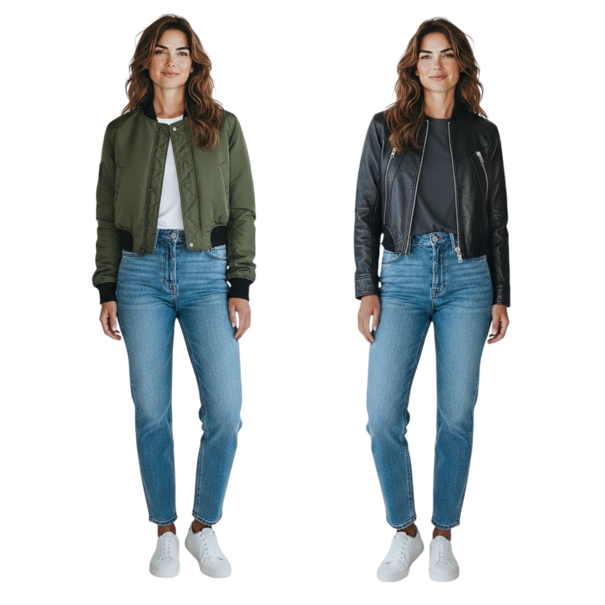 Zadig & Voltaire Black / Green Bunta Reversible Leather Jacket