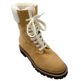 Load image into Gallery viewer, Peserico Amber Beige Nubuck Leather Combat Boots
