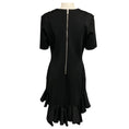 Load image into Gallery viewer, Givenchy Black Short Sleeved Ruffled Flared Midi Dress
