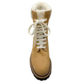 Load image into Gallery viewer, Peserico Amber Beige Nubuck Leather Combat Boots

