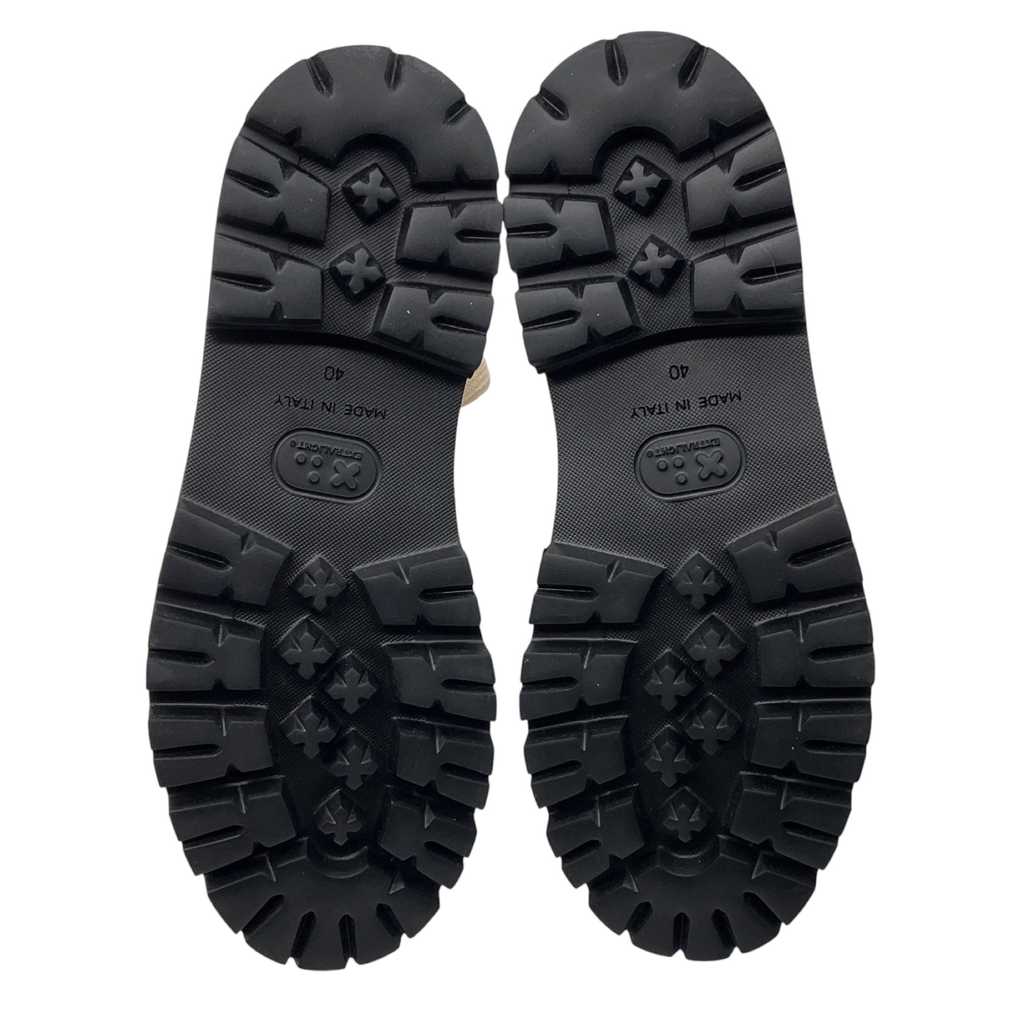 Peserico Amber Beige Nubuck Leather Combat Boots