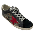 Load image into Gallery viewer, Golden Goose Deluxe Brand Black / Red Glitter Superstar Sneakers
