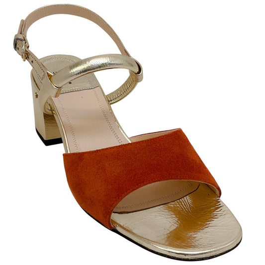 Laurence Dacade Brown / Gold Ginger Sandals