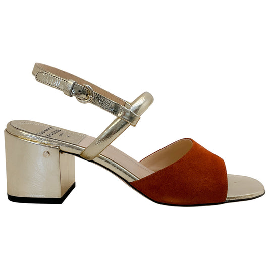 Laurence Dacade Brown / Gold Ginger Sandals