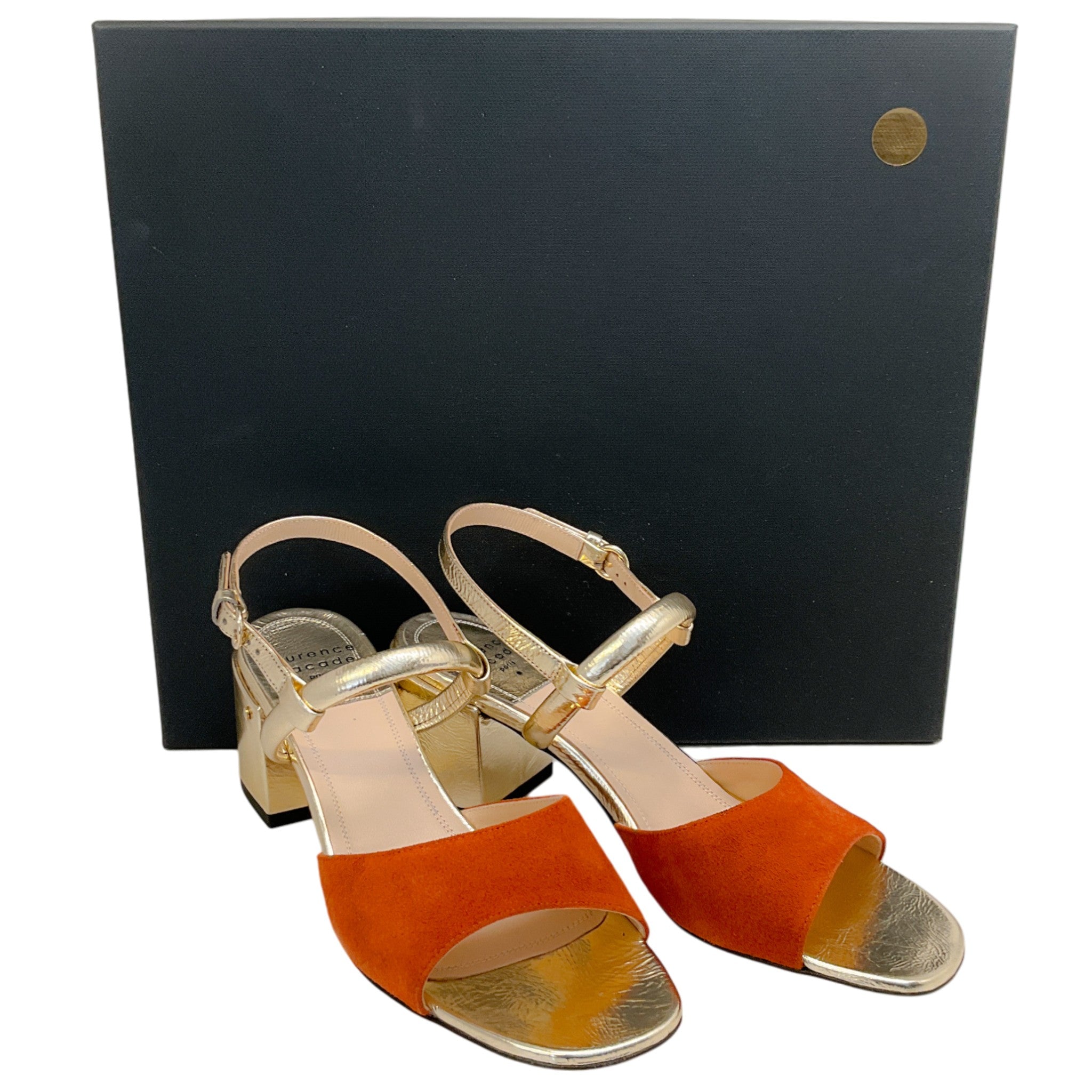 Laurence Dacade Brown / Gold Ginger Sandals