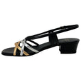 Load image into Gallery viewer, Laurence Dacade Black / Silver / Gold Janice Sandals

