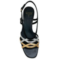 Load image into Gallery viewer, Laurence Dacade Black / Silver / Gold Janice Sandals
