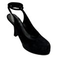 Load image into Gallery viewer, Casadei Black Suede Platform Wrap Pumps
