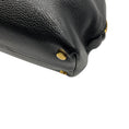 Load image into Gallery viewer, Tom Ford Black / Gold Zipper Detail Grained Leather Hobo Bag
