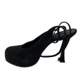 Load image into Gallery viewer, Casadei Black Suede Platform Wrap Pumps
