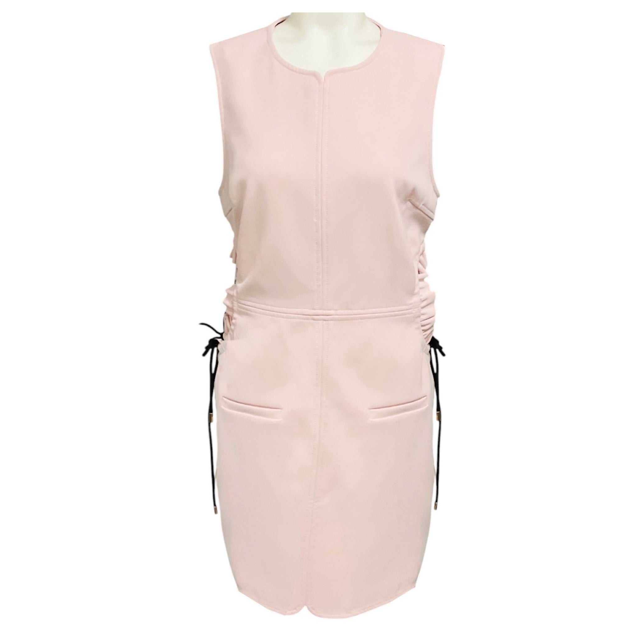 Self-Portrait Pink Bonded Crepe Cut Out Mini Dress