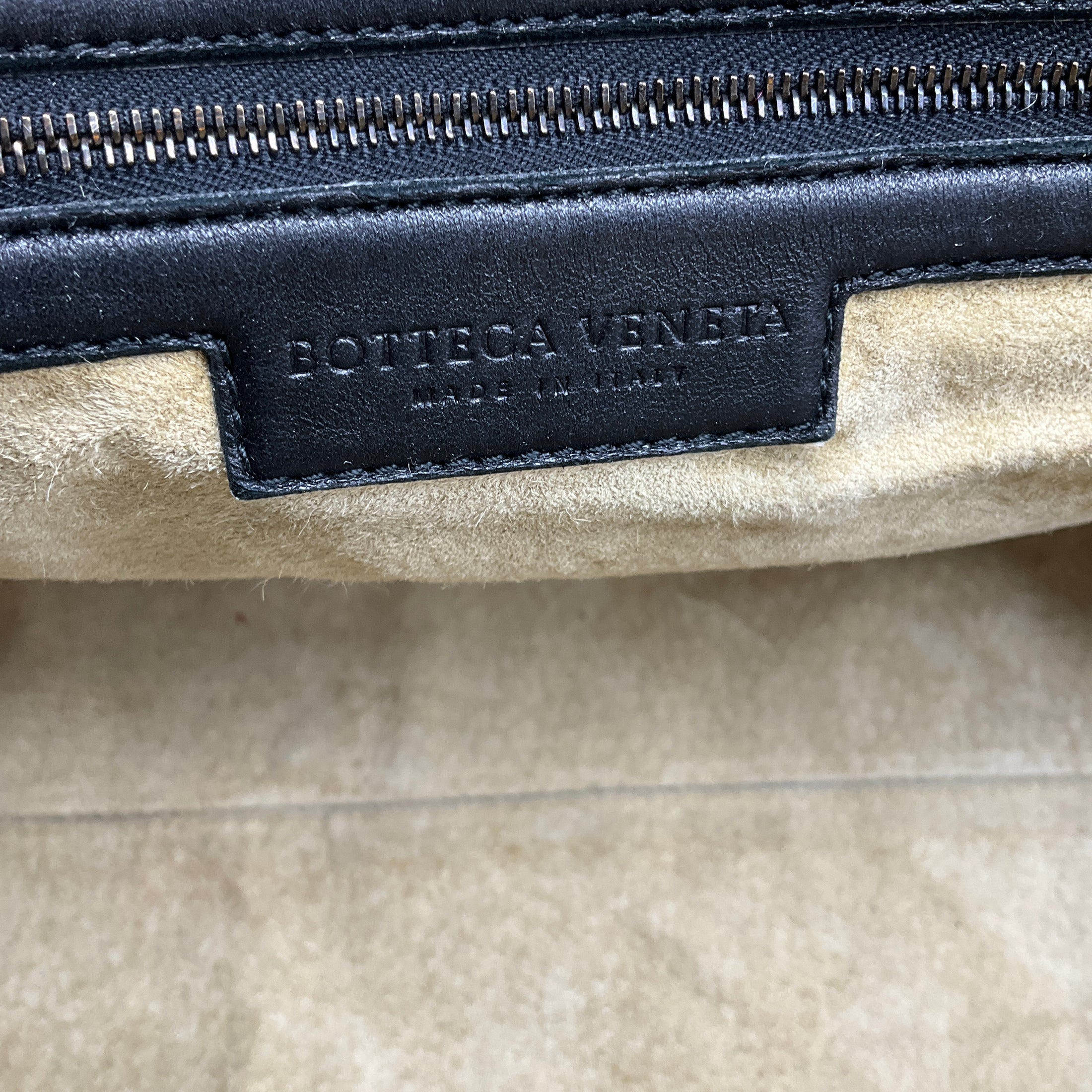 Bottega Veneta Black Intrecciato Woven Leather Doctor Tote Bag
