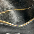 Load image into Gallery viewer, Tom Ford Black / Gold Zipper Detail Grained Leather Hobo Bag
